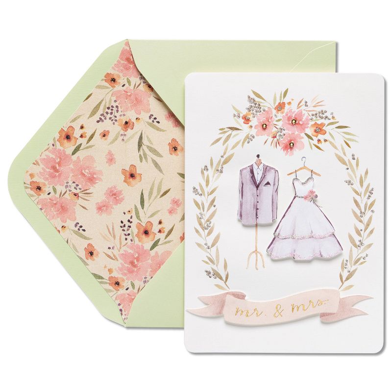 Whimsy Bridal Outfits Card - PAPYRUS