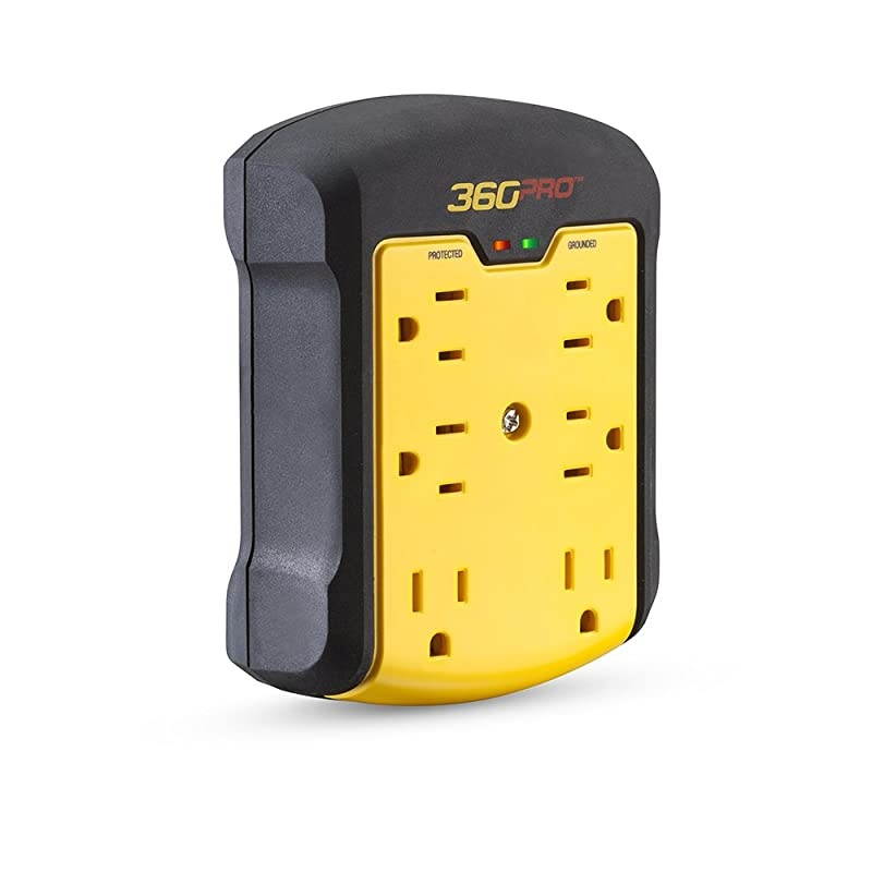 36003 Pro Heavy Duty Surge Strip, Black/Yellow