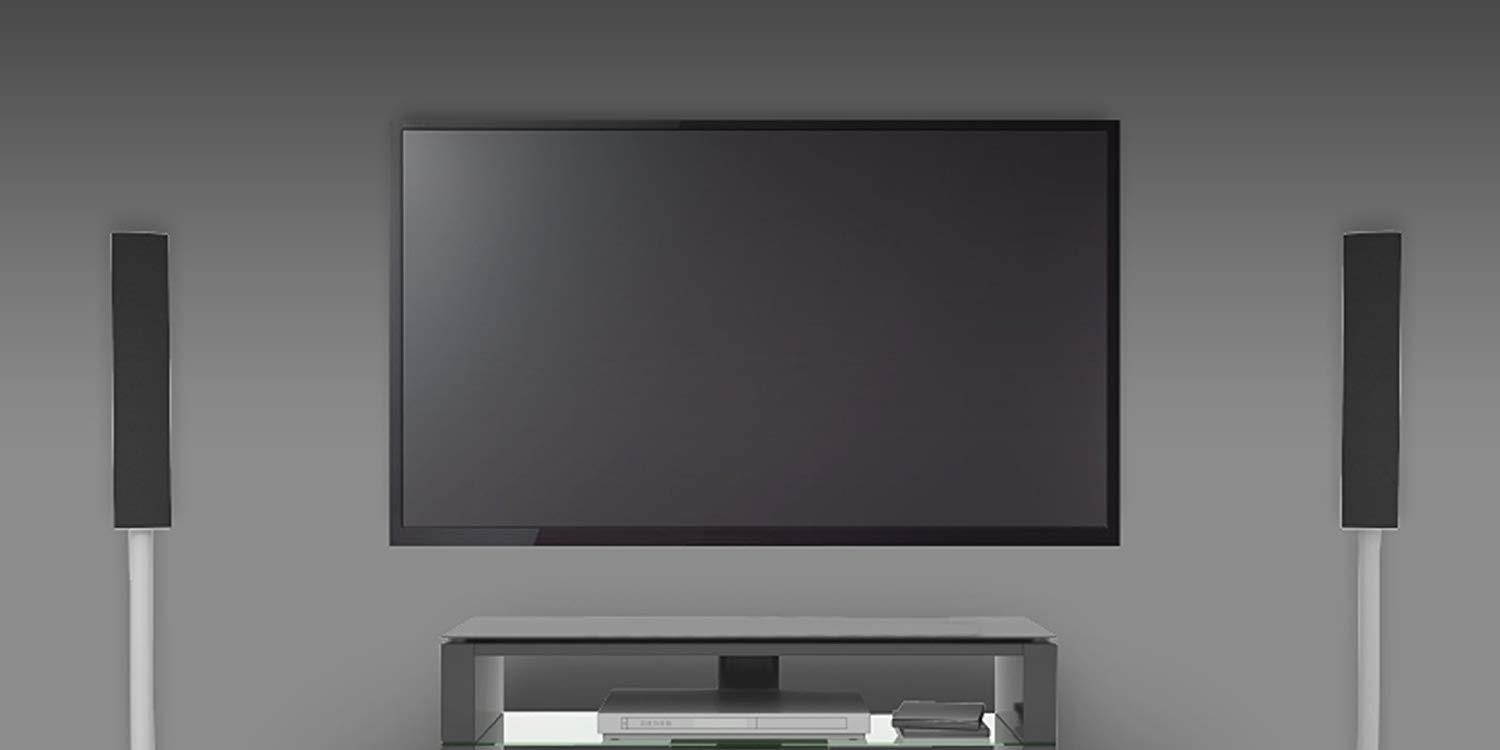 ARCTIC TV BASIC L - Ultra Slim Fixed Wall Mount Bracket for 42 - 78 Inch LED I LCD I Plasma TV fits I Up to 45kg weight capacity I Secure Hold - Black