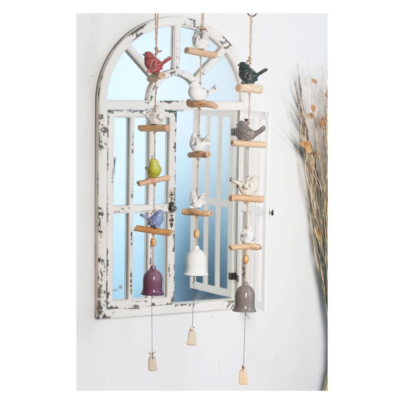 46"H Ceramic Wind Chime - Brass - Olivia & May