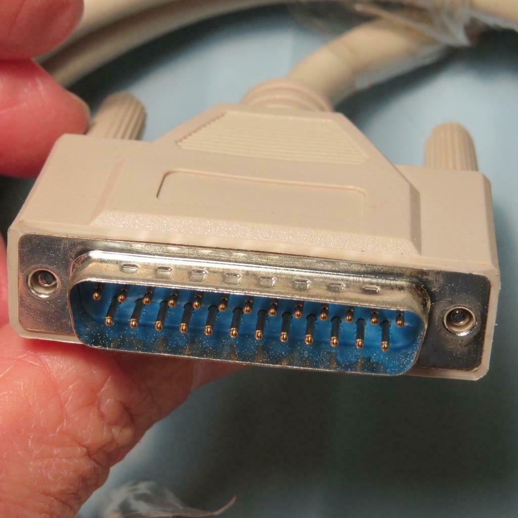 GCE 45-206 25 ft.Parallel Printer Cable RS-232 DB-25 Male to Cen 36-Pin Male