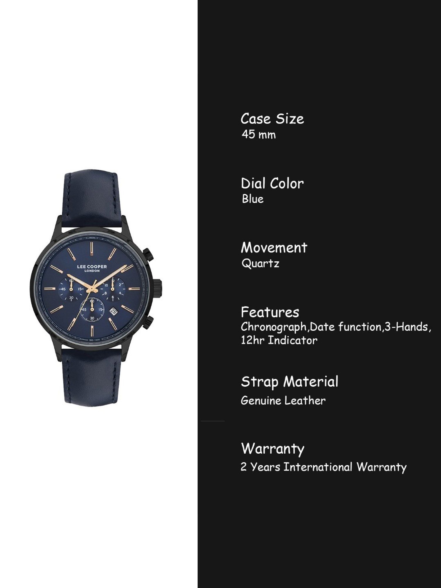 Lee Cooper LC07274.099 Chronograph Watch for Men