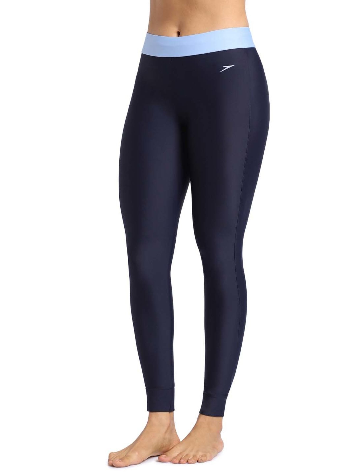 Speedo Navy Self Pattern Swim Leggings