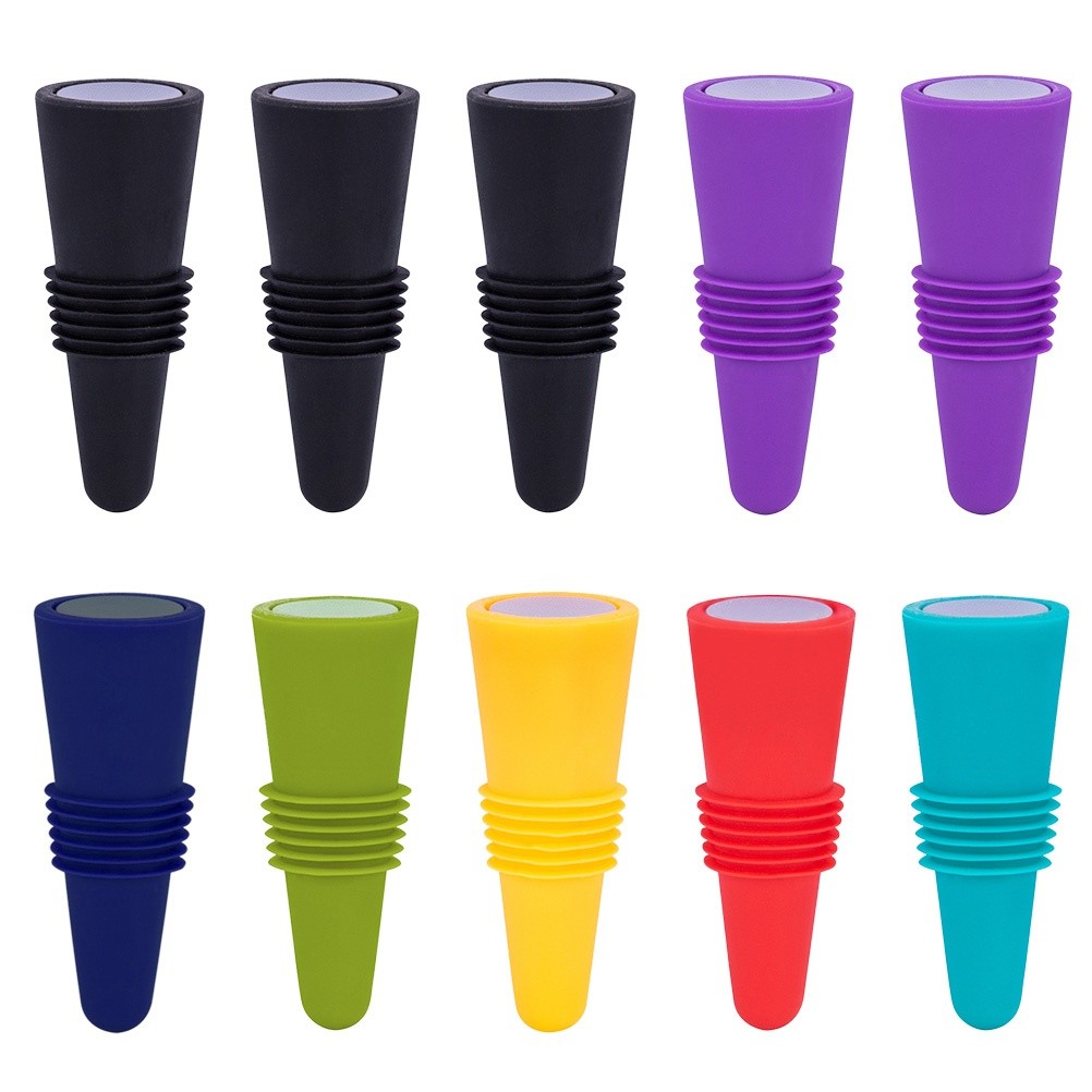 10pcs Reusable  Lightweight  Practical Wine Stopper Wine Plug for Birthday  Wedding