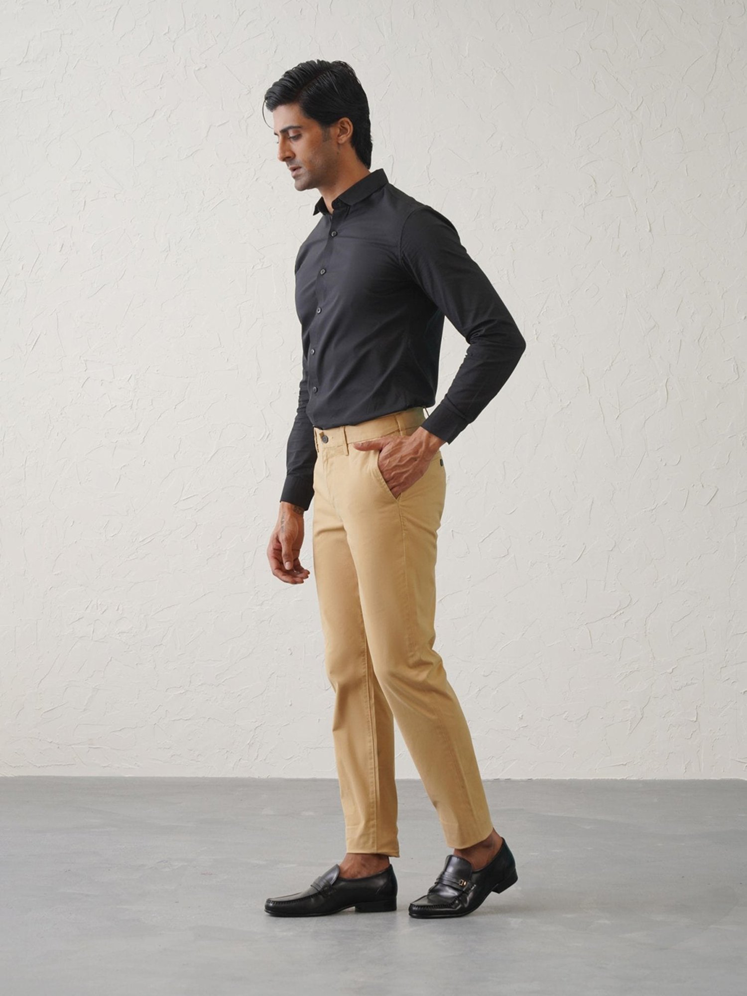 MinusOne Camel Regular Fit Chinos