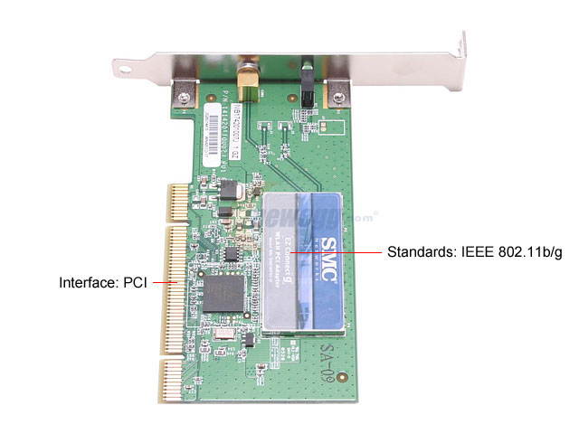 SMC LG-ERICSSON SMCWPCI-G PCI v2.2 (5v/3.3v) EZ Connect Wireless Card