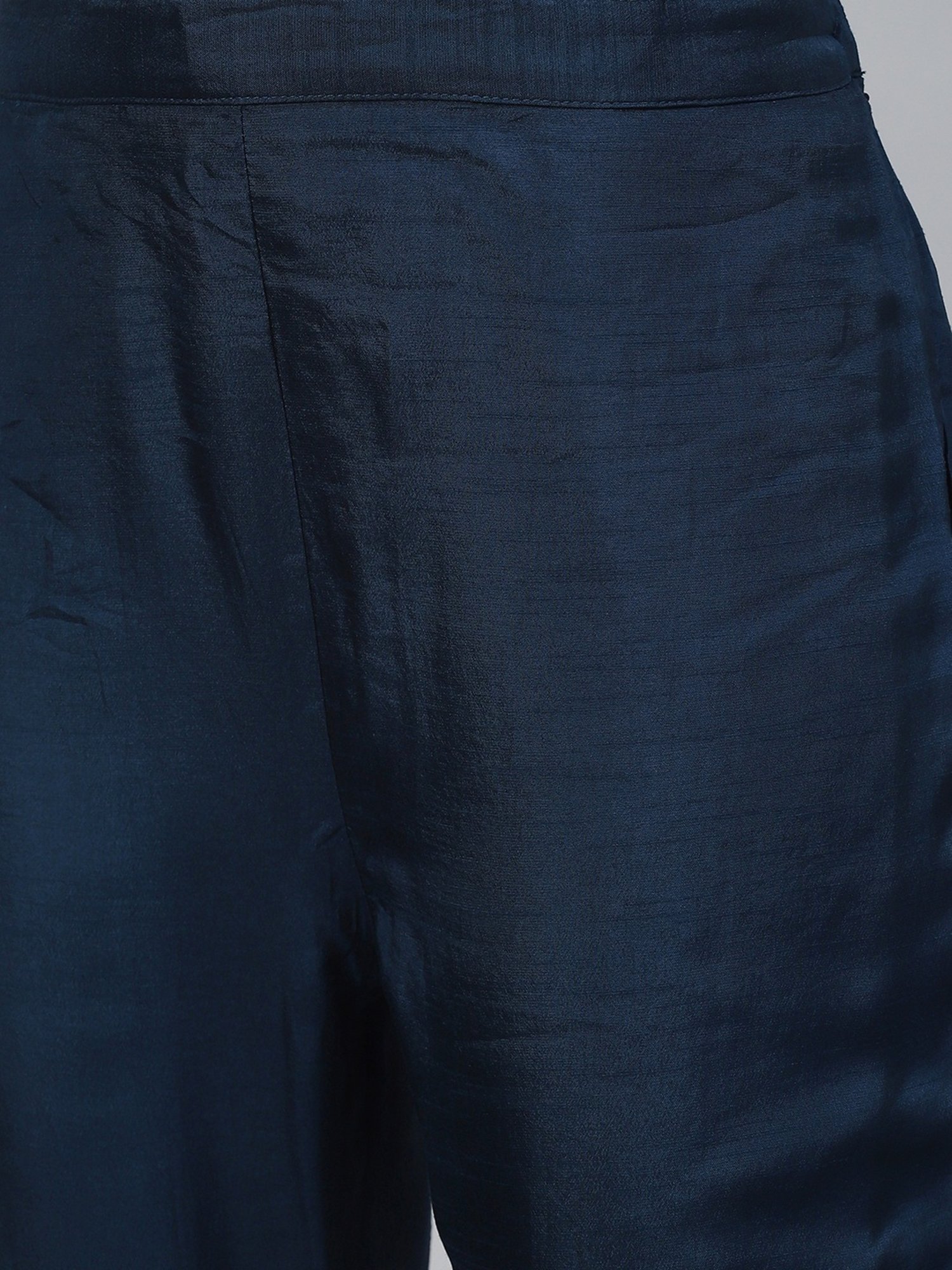 Fashor Blue Embroidered Kurta Pant Set With Dupatta