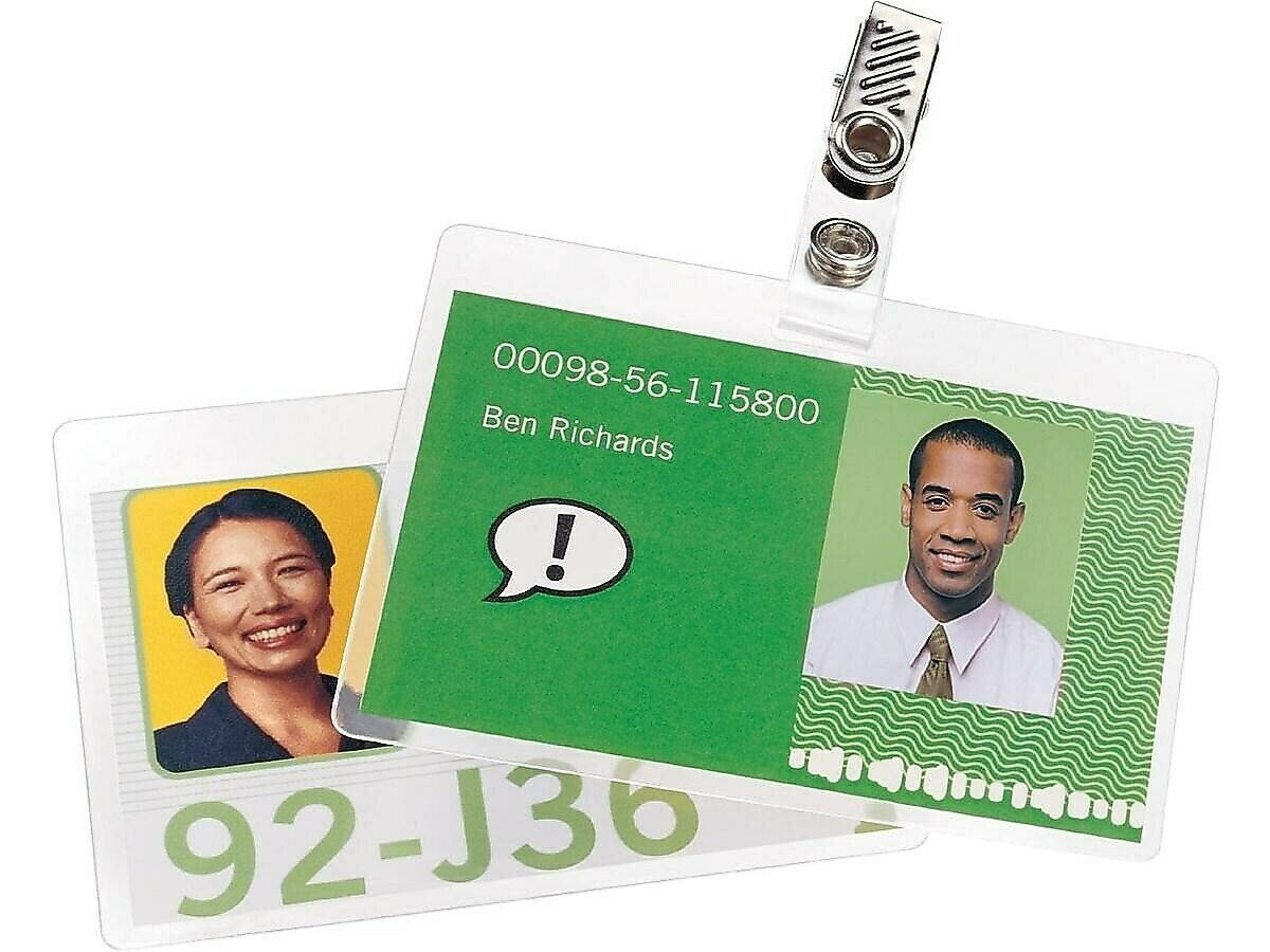 GBC UltraClear Thermal Pouches ID Tag 25/Pack (3202011) 793752