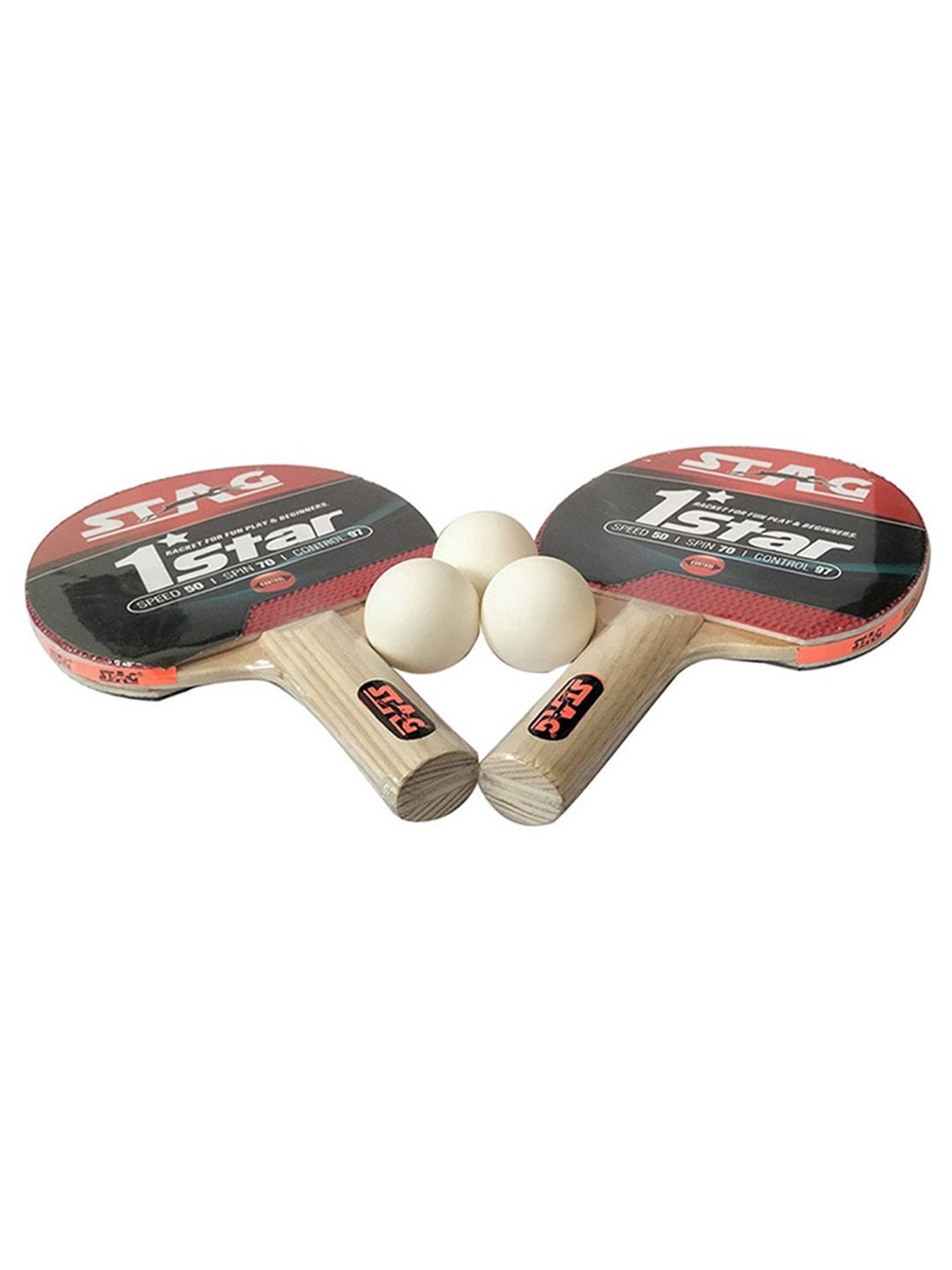 Stag Global Professional Premium ITTF Approved Rubber Table Tennis Set (Multicolor)
