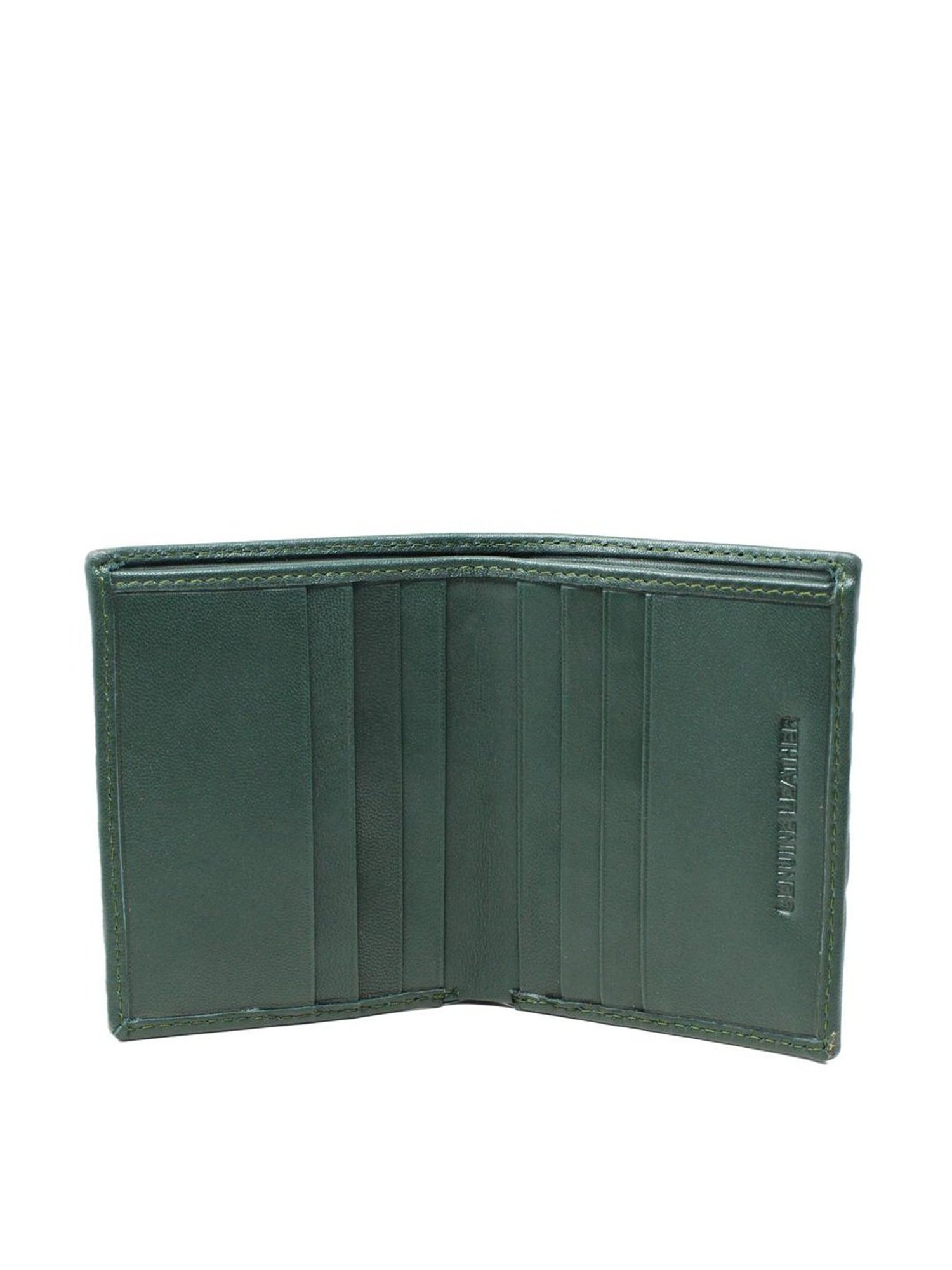 Tohl Ravello Green Casual Leather Bi-Fold Wallet,Card Holder & Key Tag Set for Men