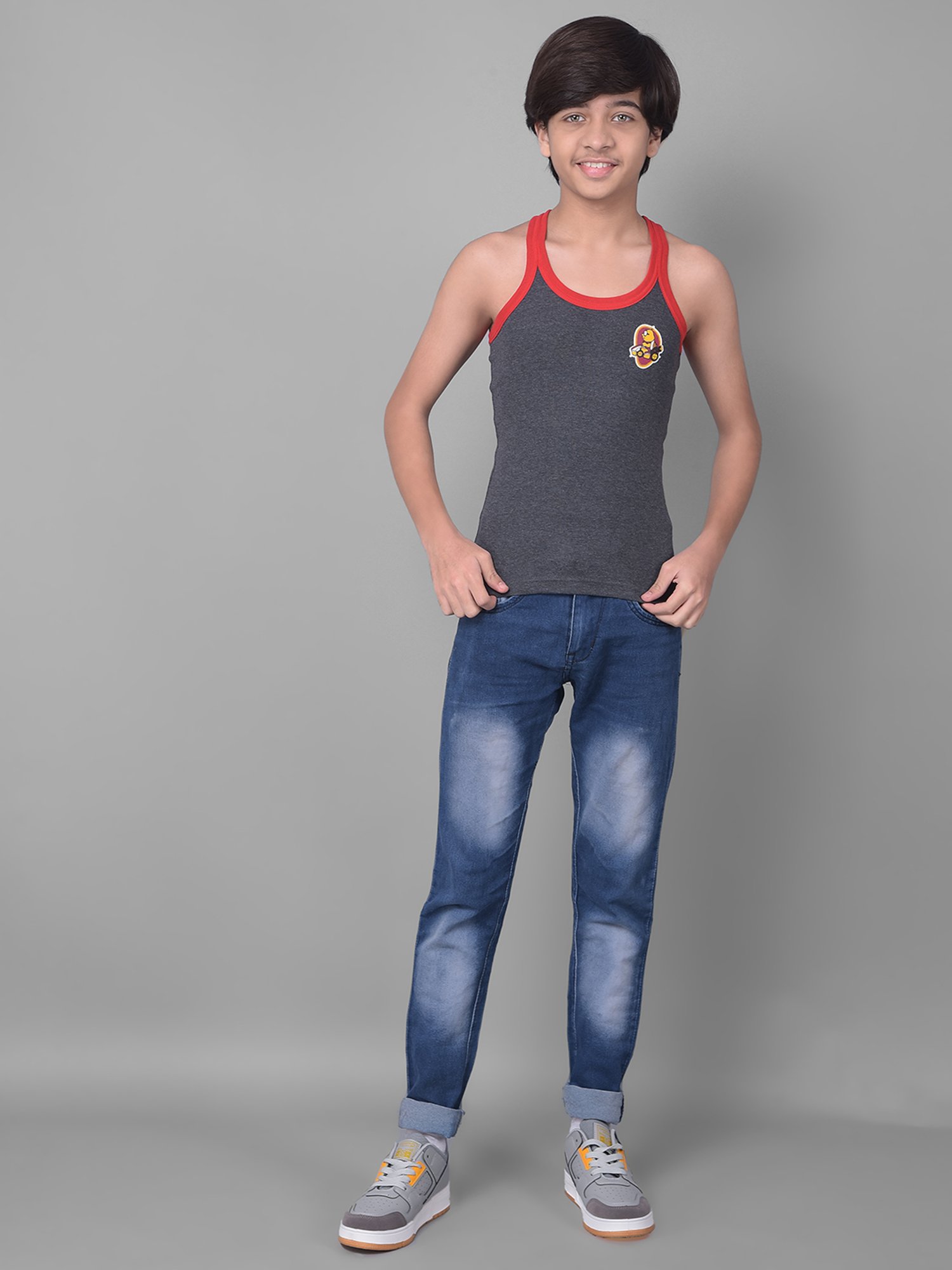 Dyca Boys Assorted Printed Vest (Pack Of 4)