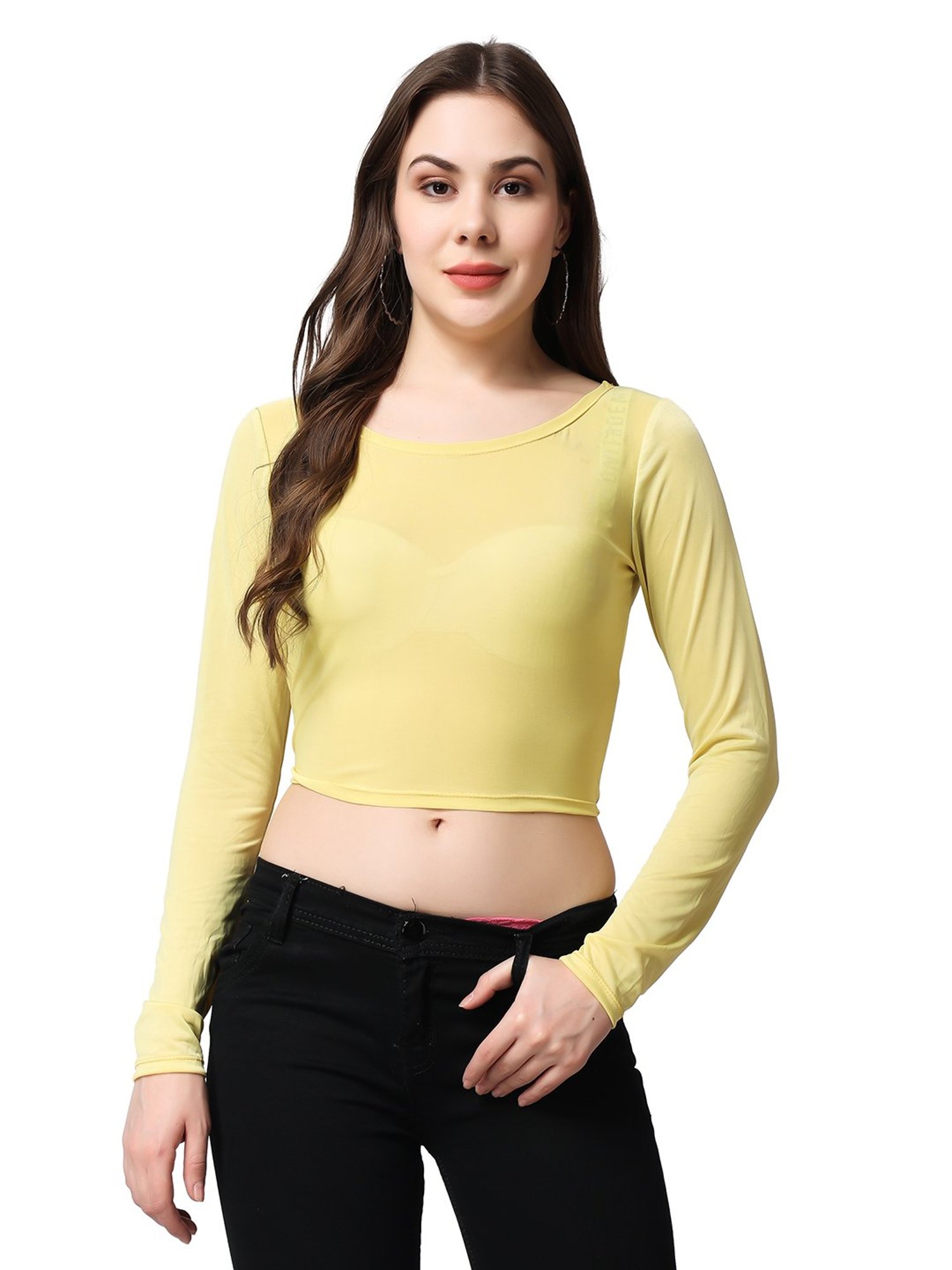 Cation Lime Green Crop Top