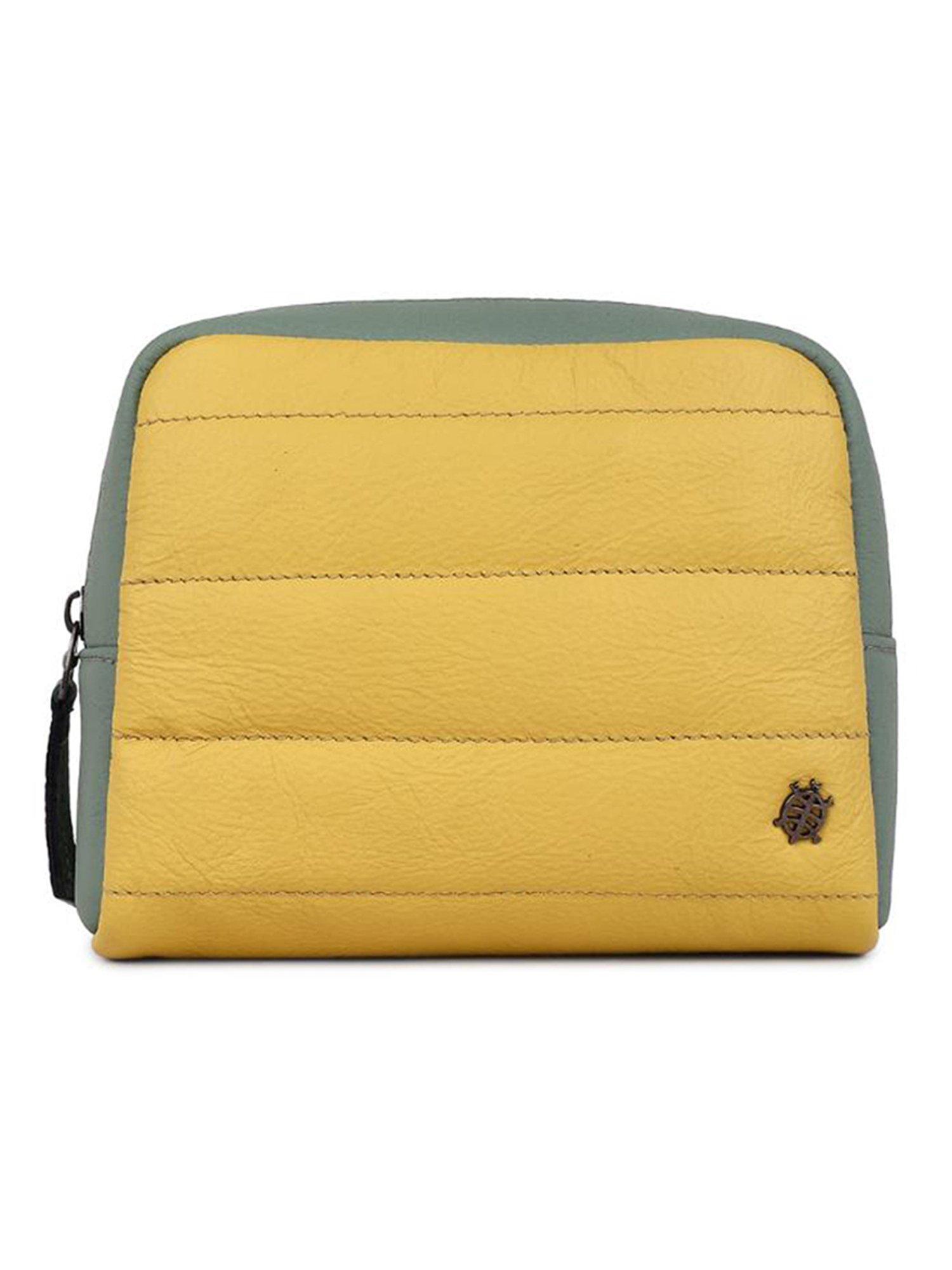 Tortoise Multicolor Leather Medium Toiletry Pouch