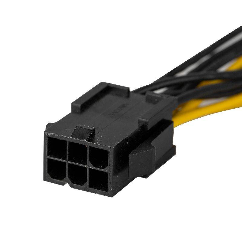 PCI-e 6 Pin to Dual 8 Pin Power Adapter Cable for Video Display Card