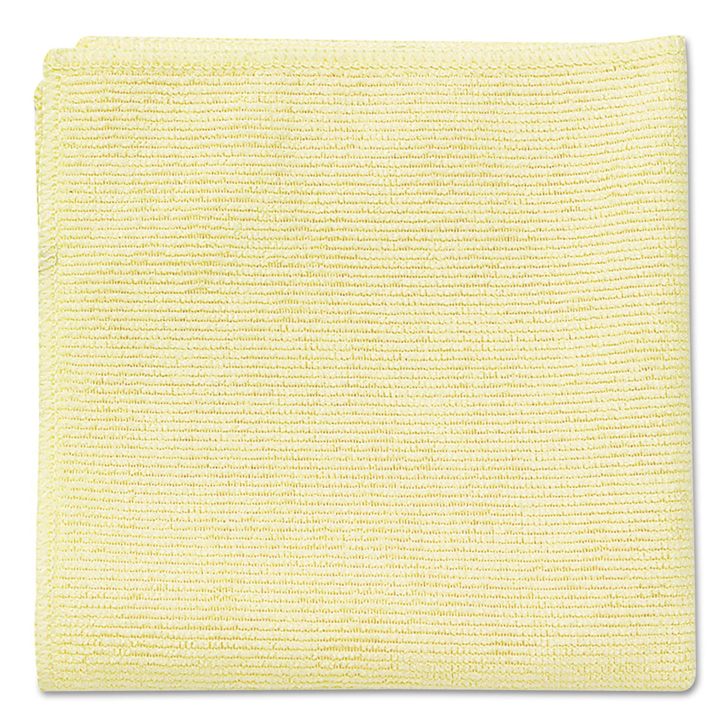Rubbermaid Commercial Microfiber Cleaning Cloths 16 x 16 Yellow 24/Pack 1820584