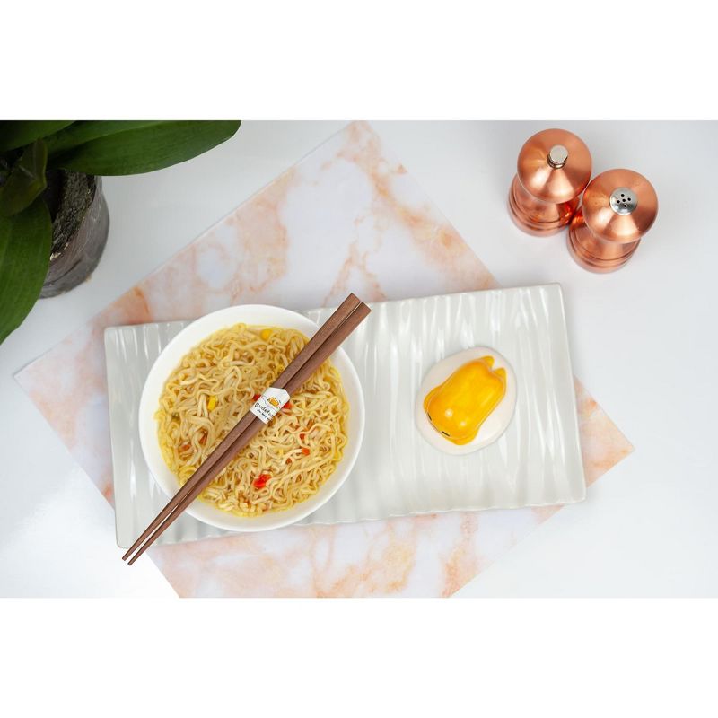 Se7en20Gudetama the Lazy Egg Chopstick Set with Ceramic Holder