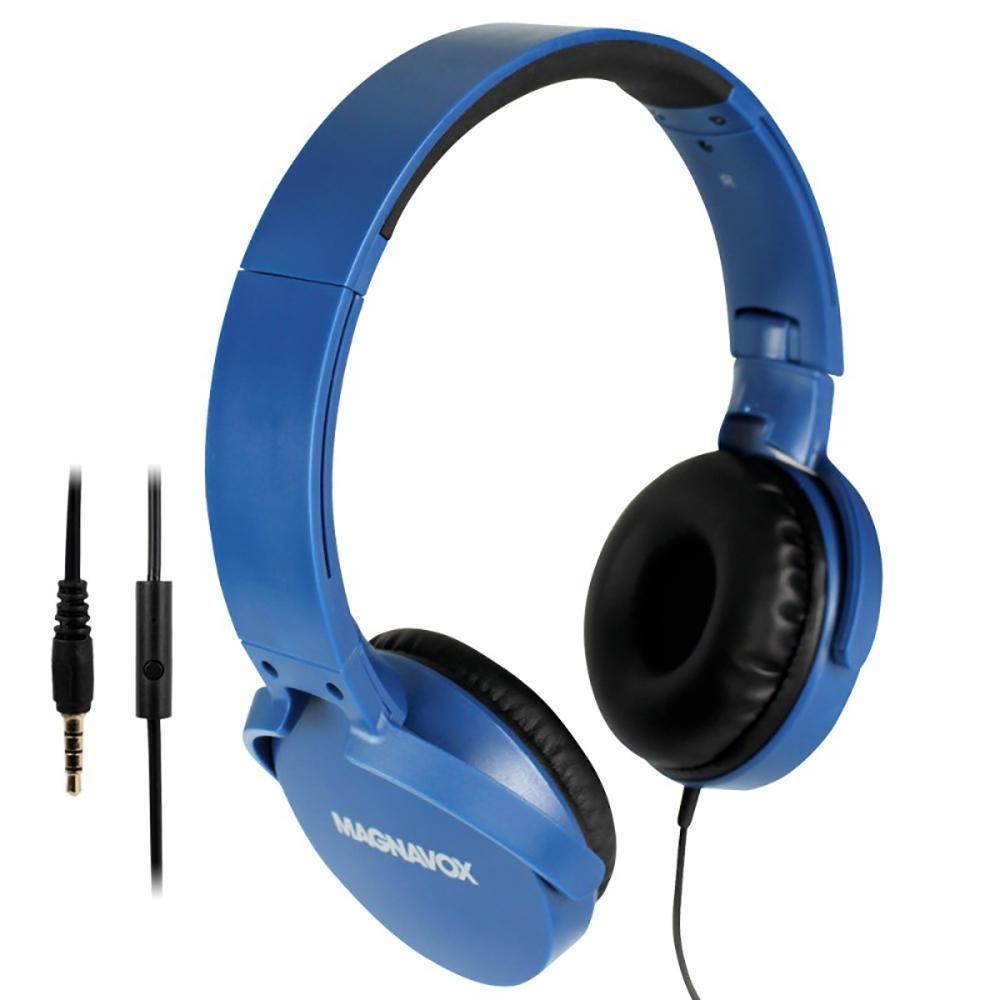 MAGNAVOX Blue MHP5026MBL Foldable Stereo Headphone