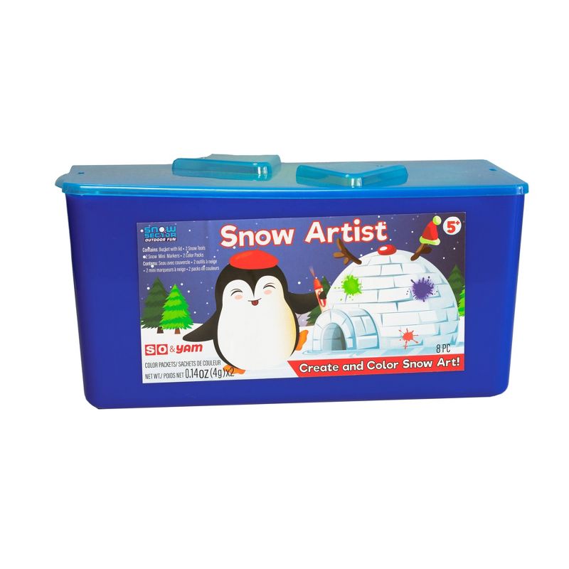 Snow Artist Bucket 8pc Set