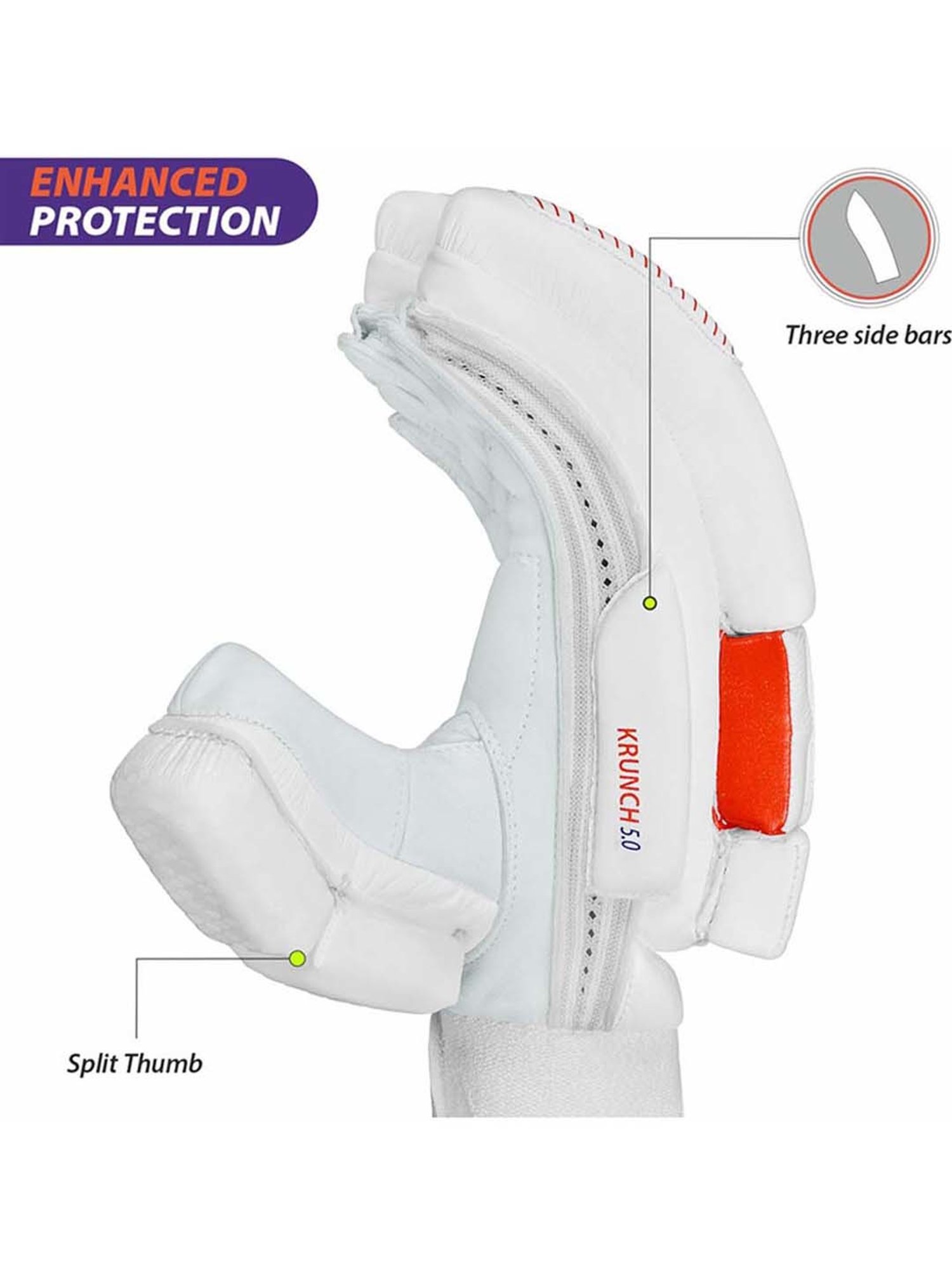 DSC Cricket Krunch 7.0 Batting Gloves Size - Mens