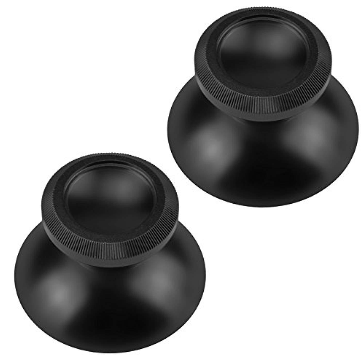 mcbazel aluminum alloy metal analog thumbstick for xbox one black set of 2