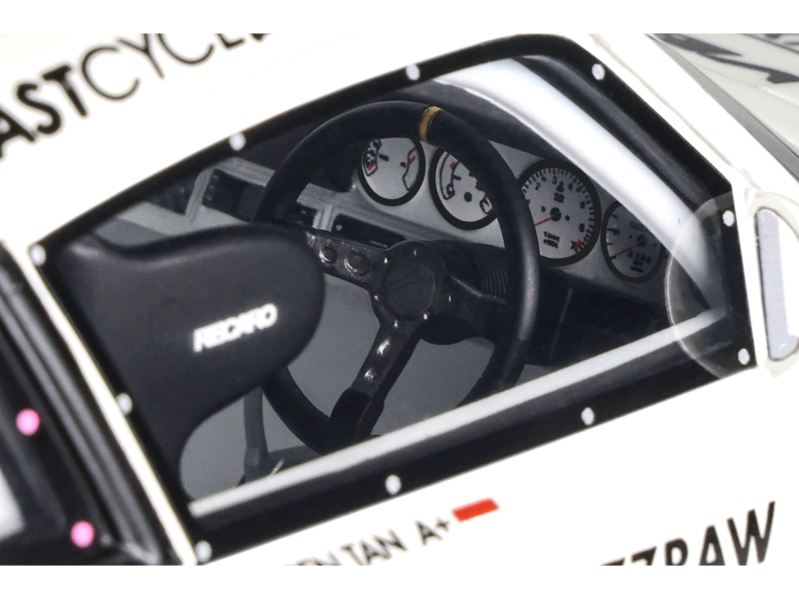 RWB Bodykit "Coast Cycle" White with Graphics 1/18 Model Car by GT Spirit