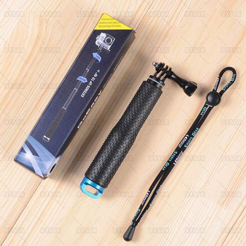 Ackmioxy Selfie Stick, 19&rdquo; Waterproof Hand Grip Adjustable Extension Monopod Pole Compatible with GoPro Hero(2018) Hero 9 8 7 6 5 4 3+ 3 2 1 Session, EKEN, AKASO, Xiaomi Yi, SJCAM SJ4000 SJ5000 SJ6000