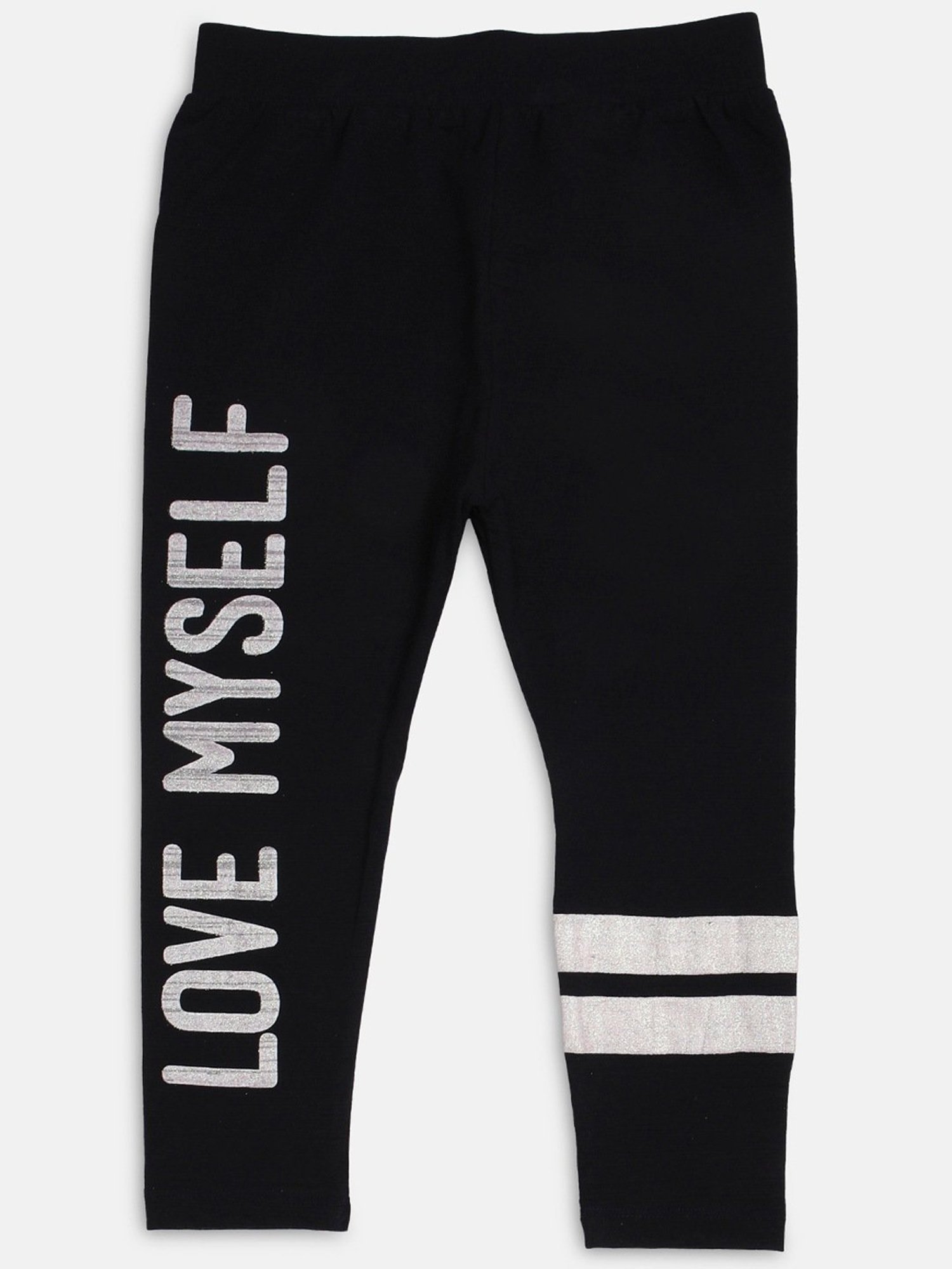 ZIAMA Girls Navy Printed Capri