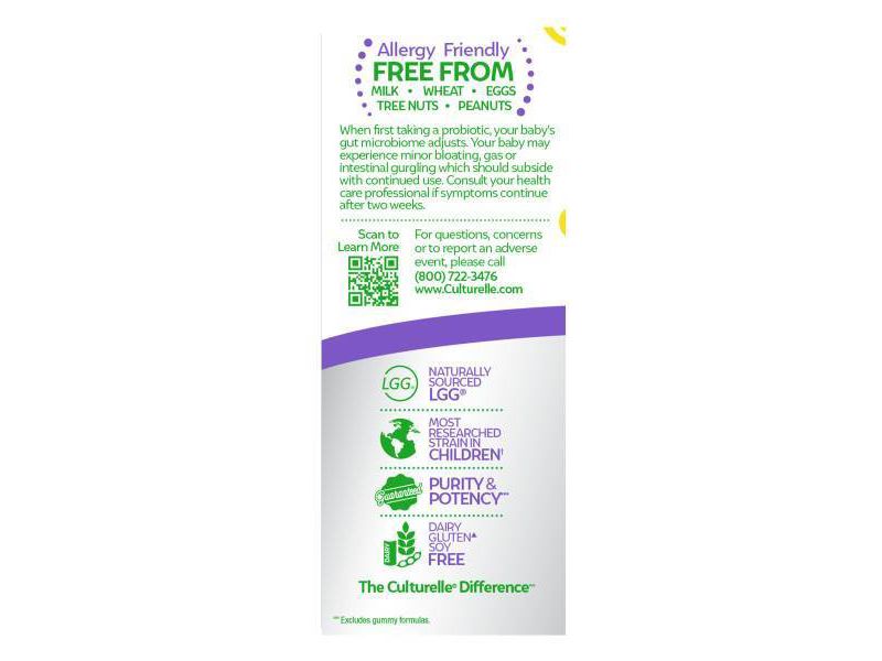 Culturelle Baby Probiotic + DHA Drops - 0.57 fl oz