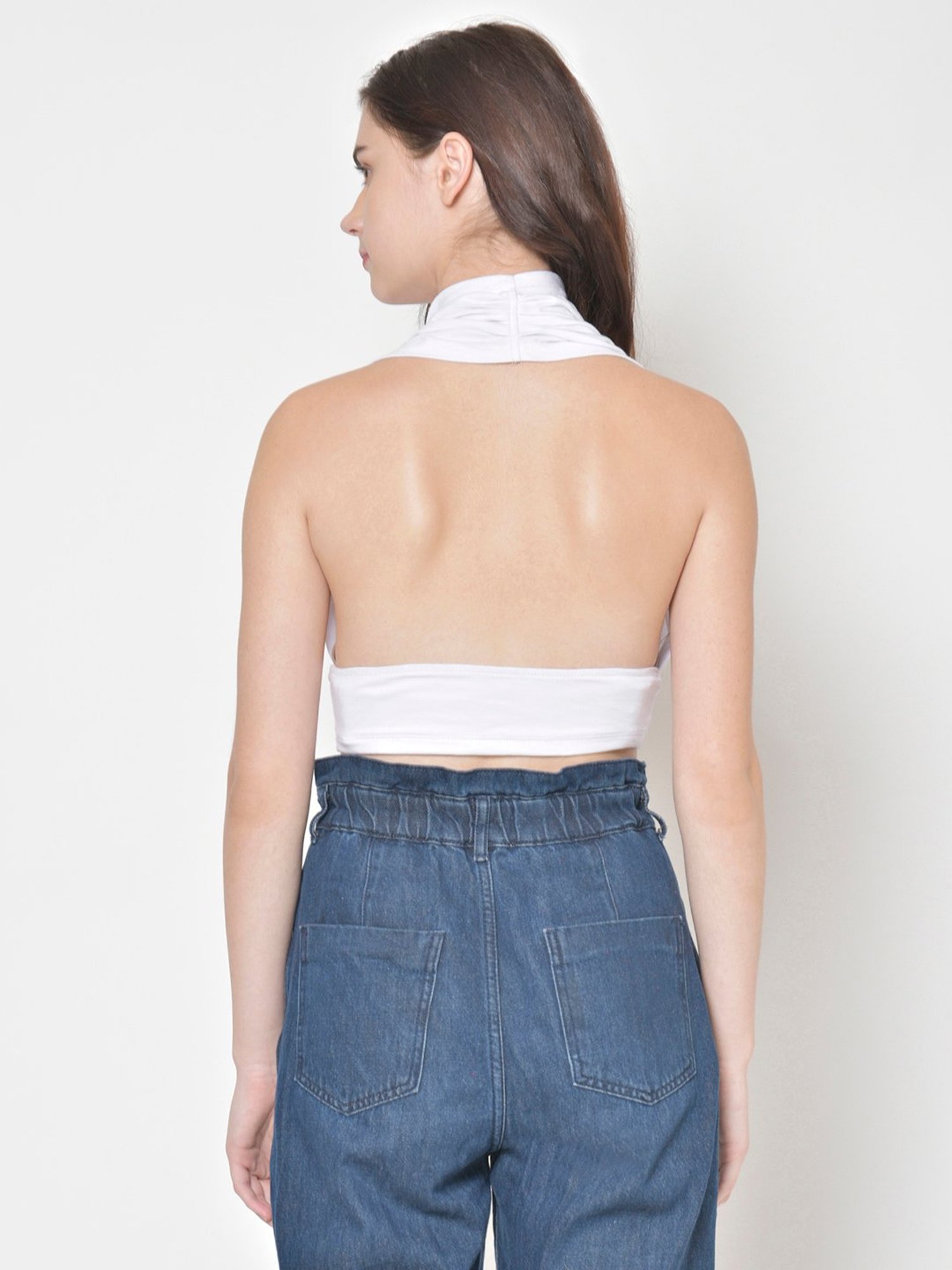 Cation White Crop Top