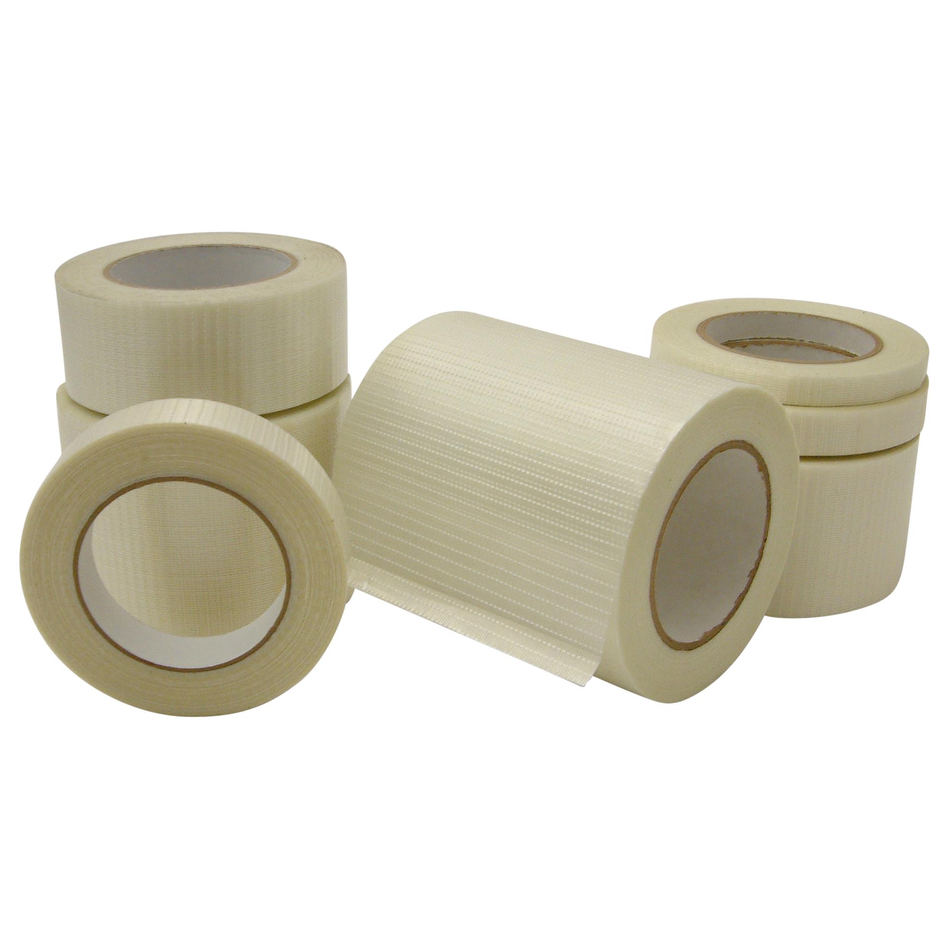 JVCC 762-BD Bi-Directional Filament Strapping Tape: 3/4 in x 60 yds. (Natural)