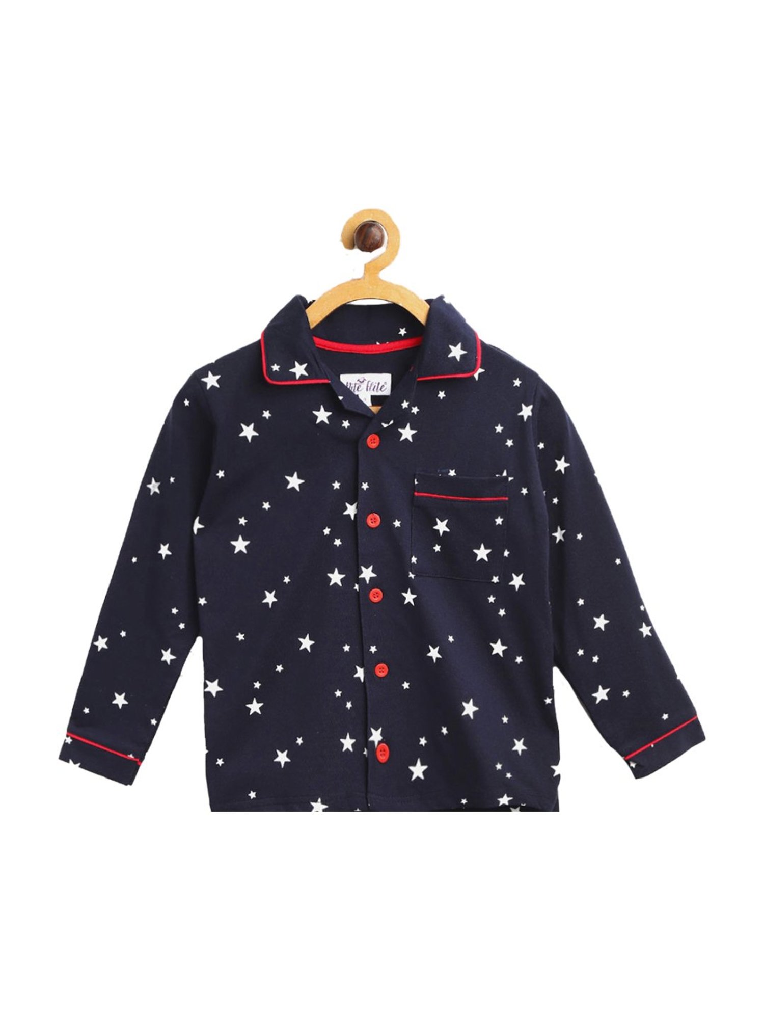 Nite Flite Boys Navy Blue Starry Nights Pyjama Set