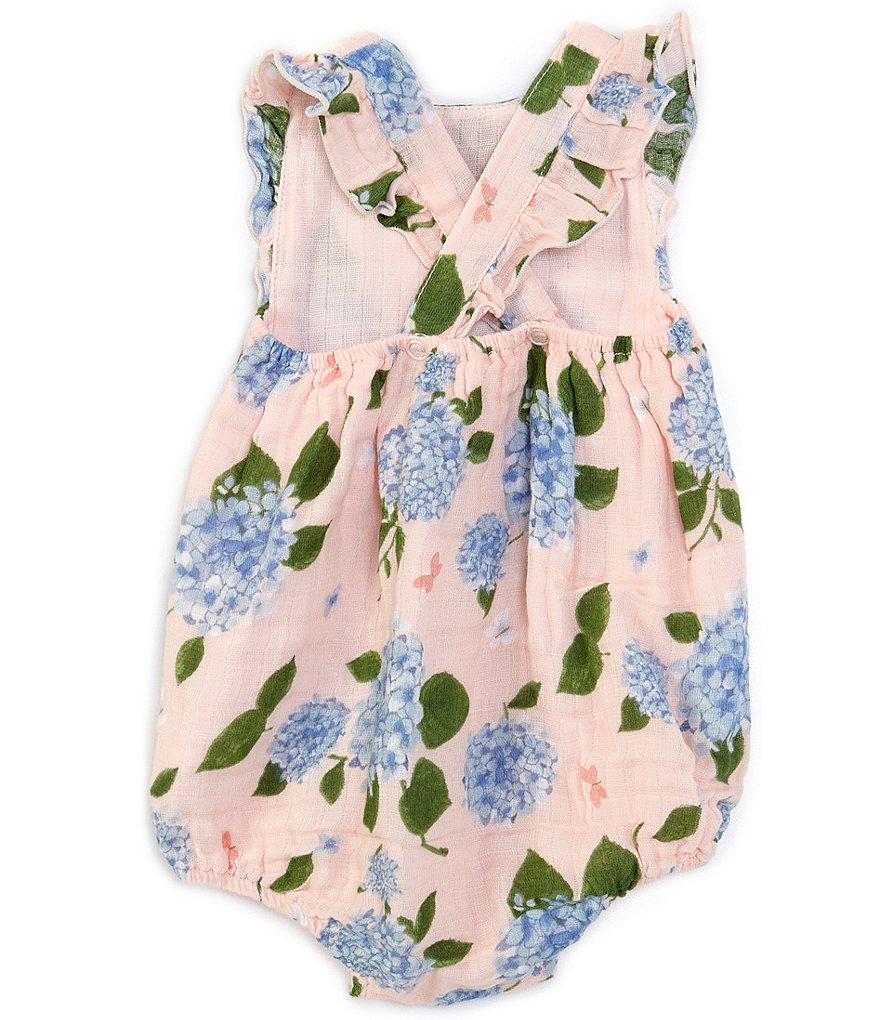 Angel Dear Baby Girls Newborn-6 Months Hydrangea Bubble Sunsuit