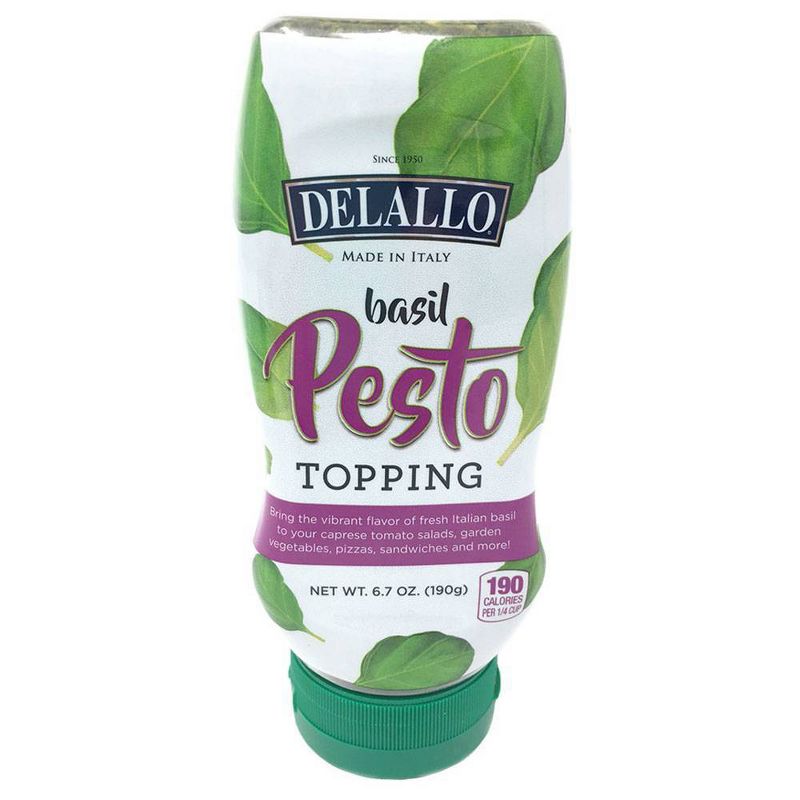 DeLallo Basil Pesto Topping Squeeze - 6.7oz