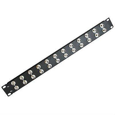Patch panel 24 port BNC 5-pack 19 inch 75 ohm female to female 1U PP-BNC/24