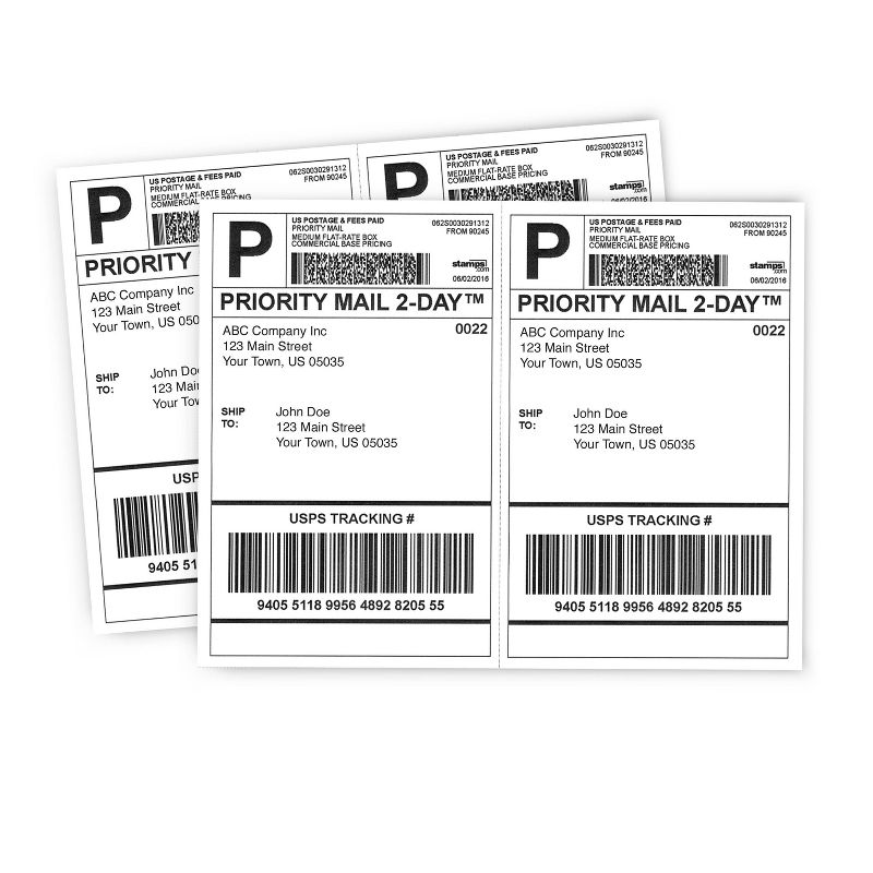 5pk 500 Sheets/Pack 20lb Half Sheet Perforated Paper 8.5"x11" White - PrintWorks