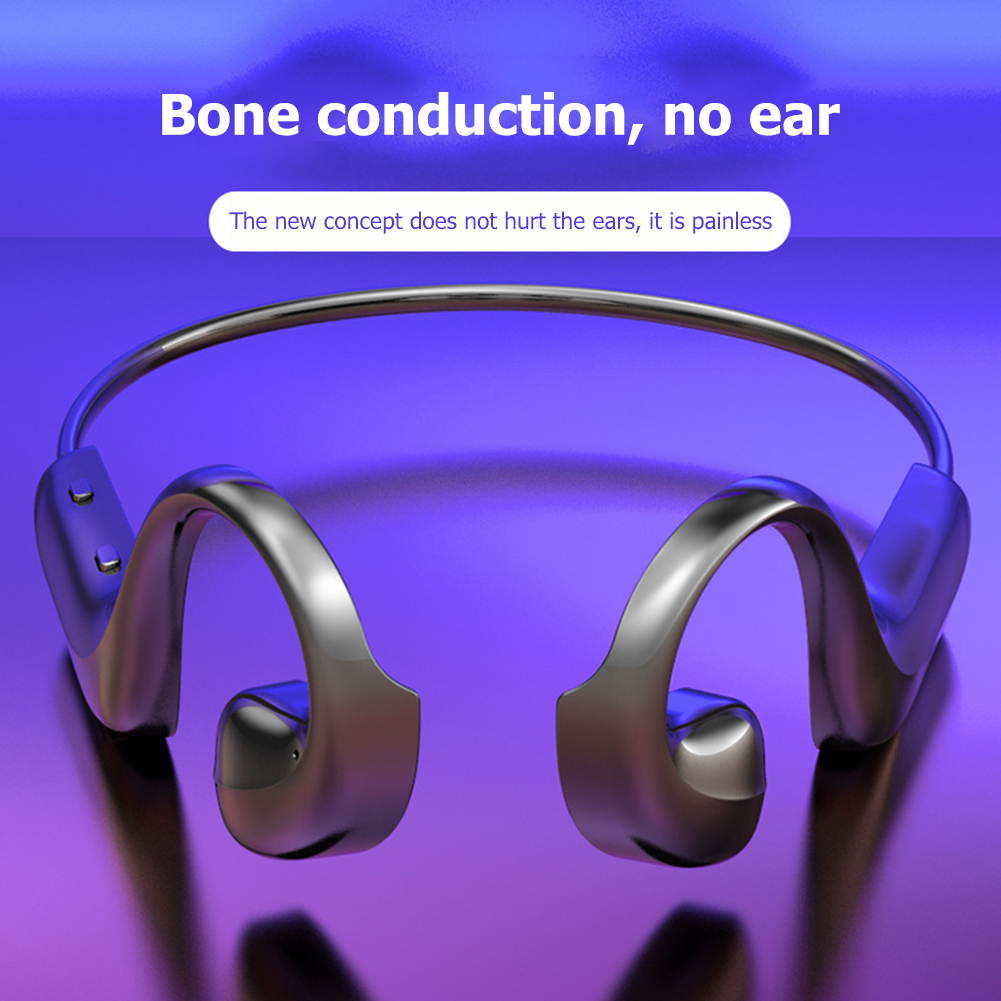 Bone Conduction Bluetooth 5.0 Headset Sweat-Proof Sports Music Bluetooth Earphone