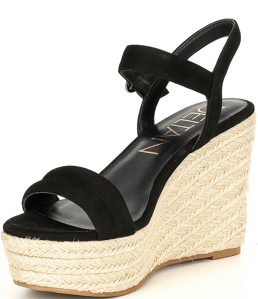 Donald Pliner Pelham Neoprene Mixed Leather Slip-On Wedge Sneakers