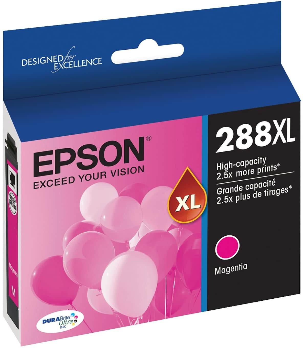 EPSON T288 DURABrite Ultra Ink High Capacity Magenta Cartridge (T288XL320-S) for select Epson Expression Printers
