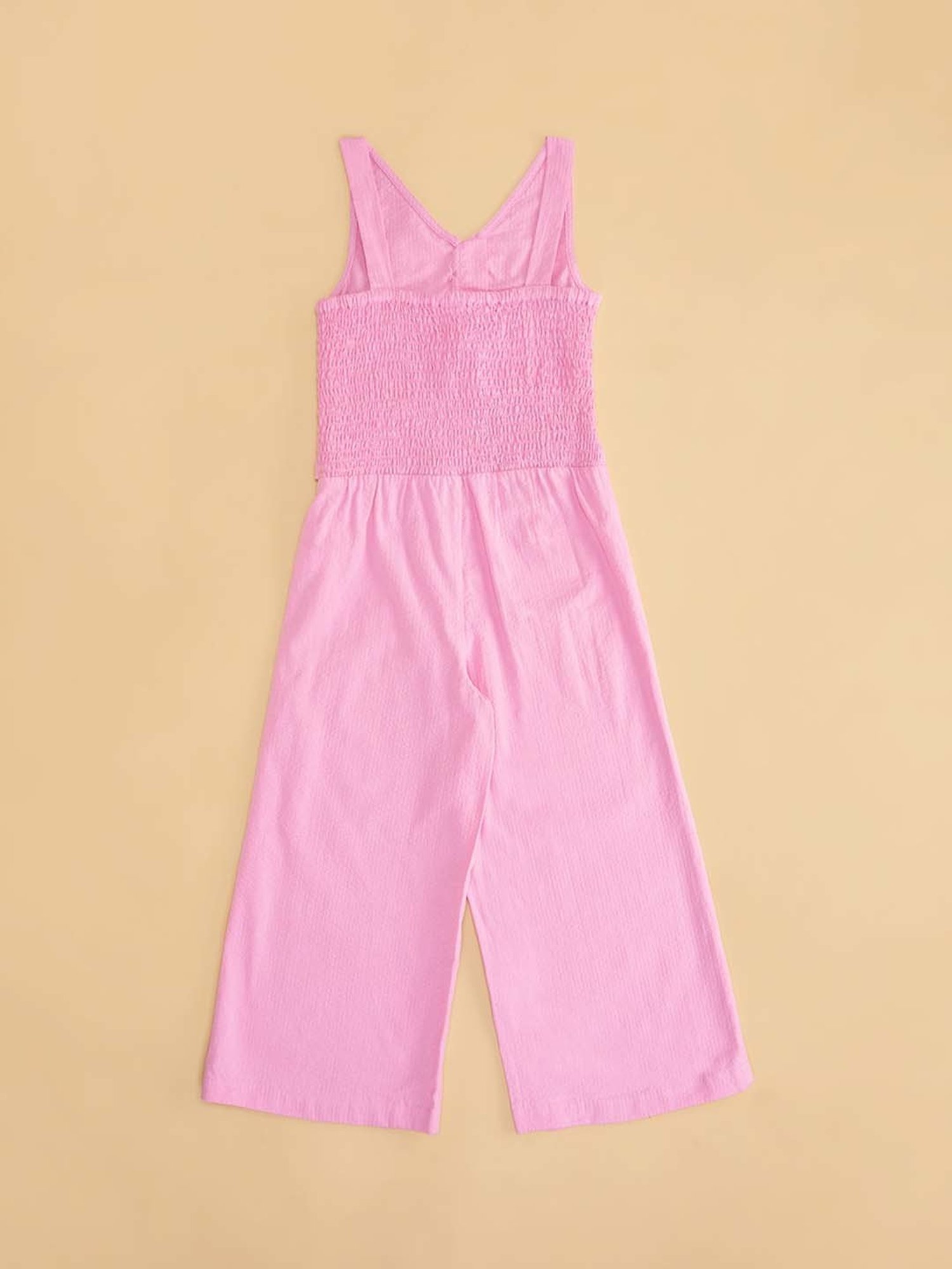 Stylestone Kids Red Printed Jumpsuit