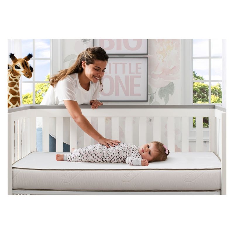 Comforpedic from Beautyrest Dual Sided Crib/Toddler Mattress - Gray
