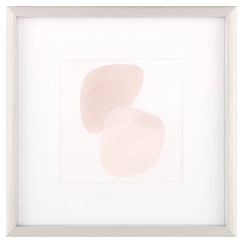 5pc Gallery Wall Frame Set with Decorative Art Prints and Hanging Template Silver - Gallery Solutions