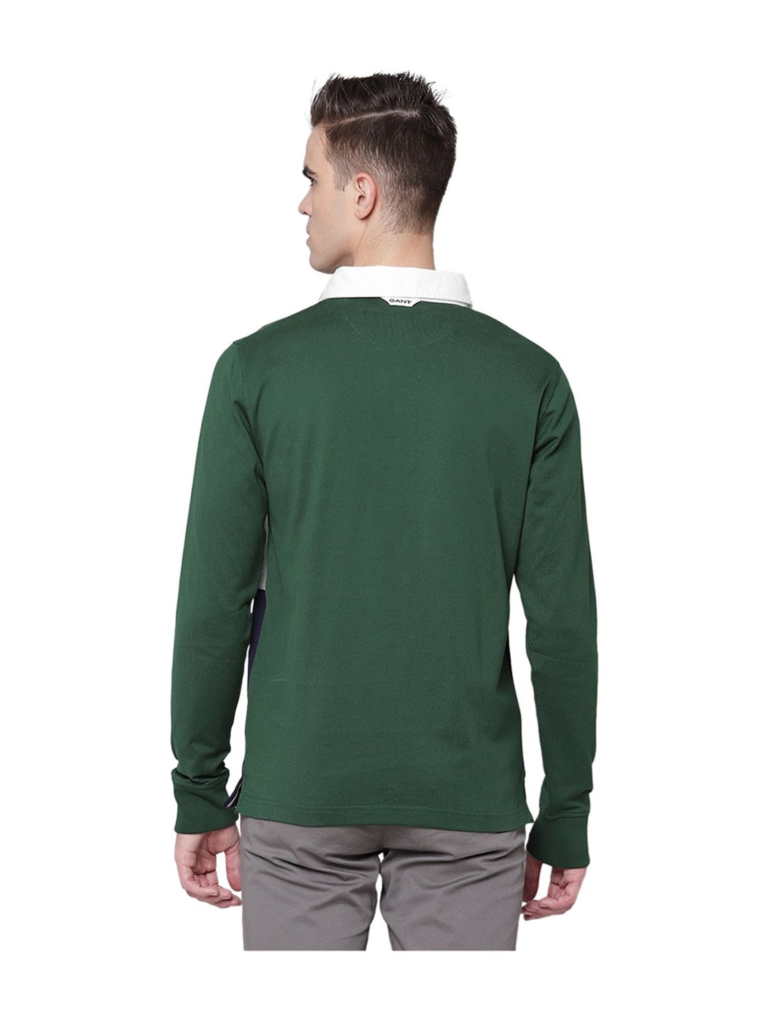 GANT Green Full Sleeves Polo T-Shirt