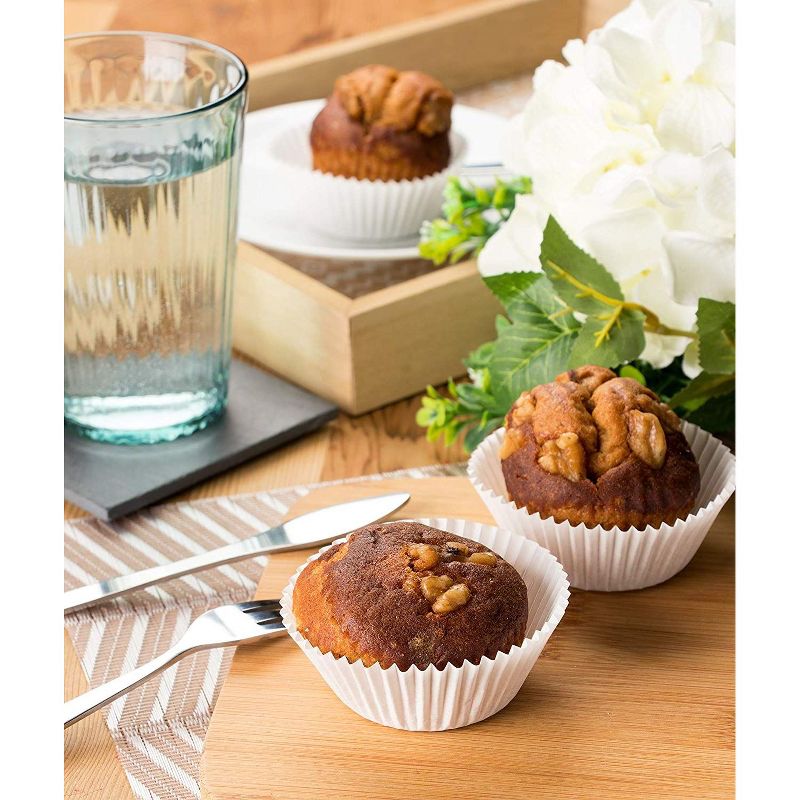 Juvale 1000 Pack White Cupcake Liners, Muffin Wrappers Baking Cups (2 x 1 in)