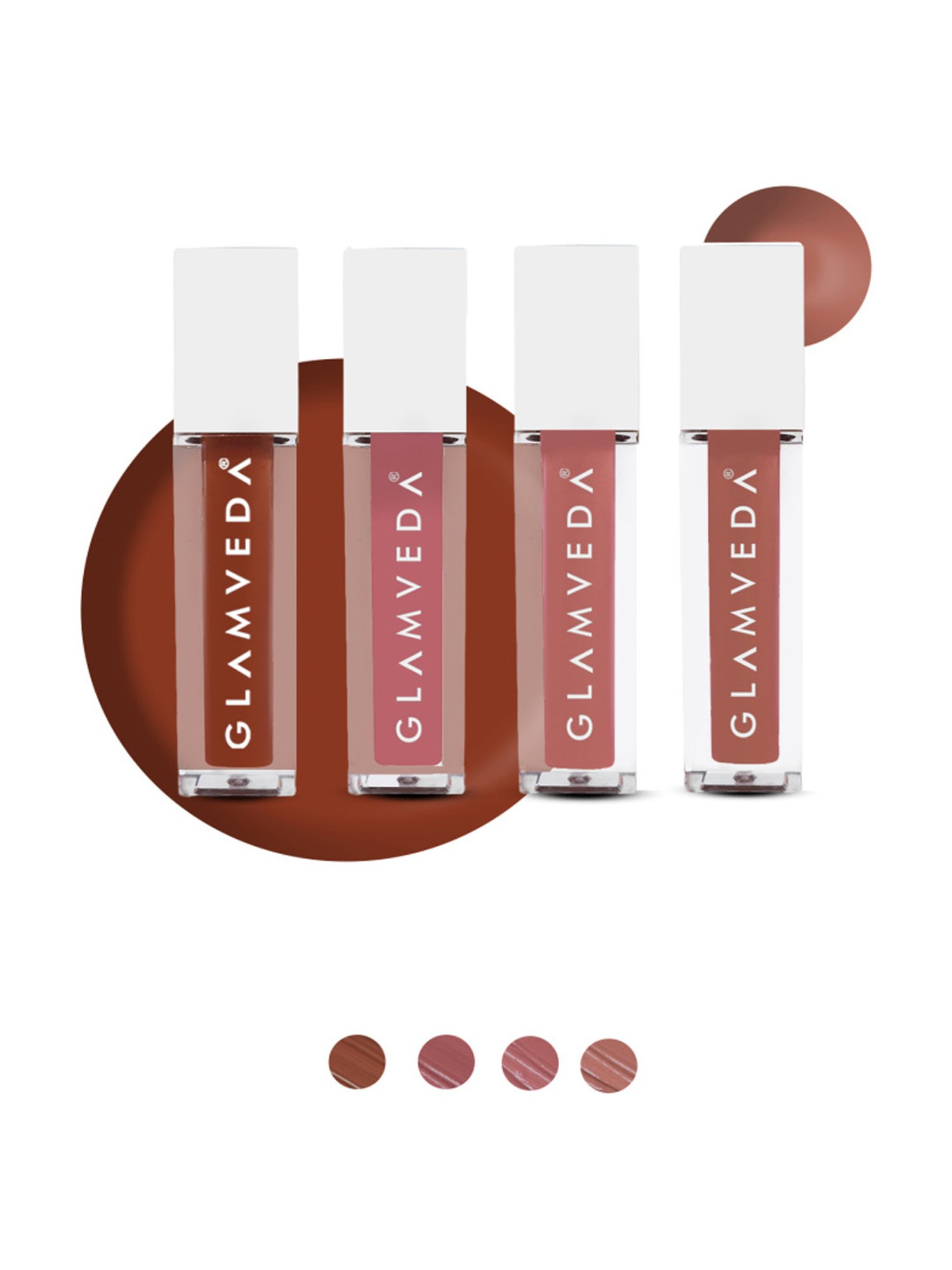 Glamveda X Rashami Desai Mini Liquid Lipstick Mocha Browns Combo