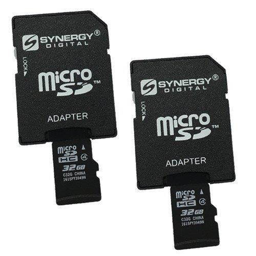 Motorola Droid Maxx Cell Phone Memory Card 2 x 32GB microSDHC Memory Card with SD Adapter (2 Pack)