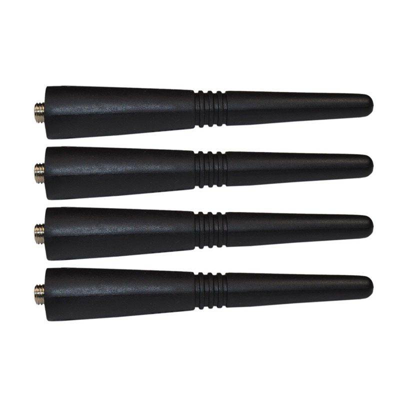 HQRP 4-Pack UHF Antenna For Motorola EX600, EX600-XLS, GP1280, GP140, GP150, GP200, GP2000 + HQRP UV Meter