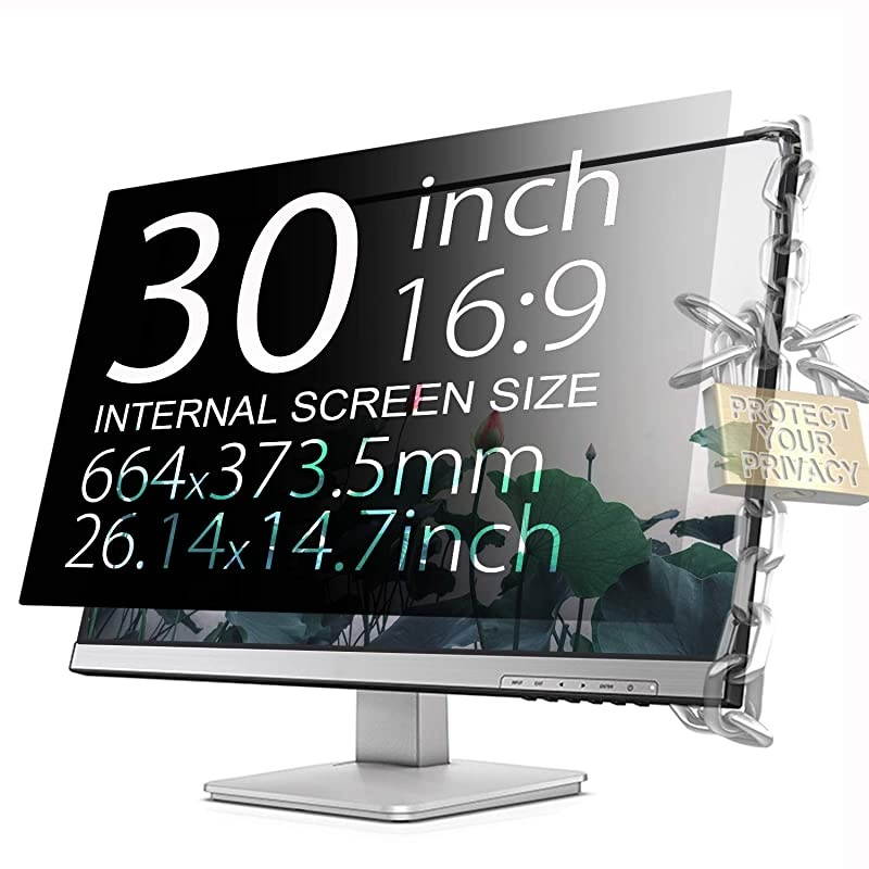 Protect Computer Privacy 30 Inch 169 Aspect Ratio Computer Privacy Screen Protector Privacy Filter for Square Computer Monitor AntiGlare We Offer 2 Different 30 Filter Sizes