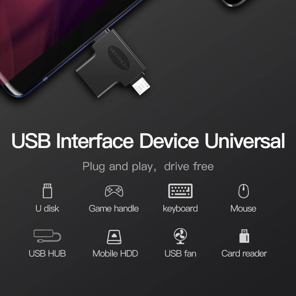 Vention CDIBO OTG Adapter 3 in 1 USB3.0 Type-C Micro USB USB Device Universal Adapter