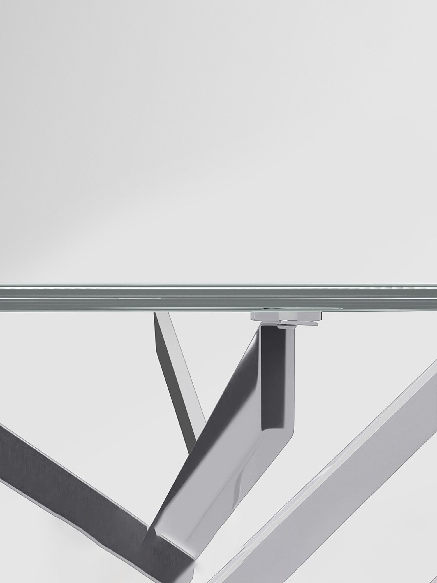 Godrej Interio Astral Silver Tempered Glass 4 Seater Circular Dining Table