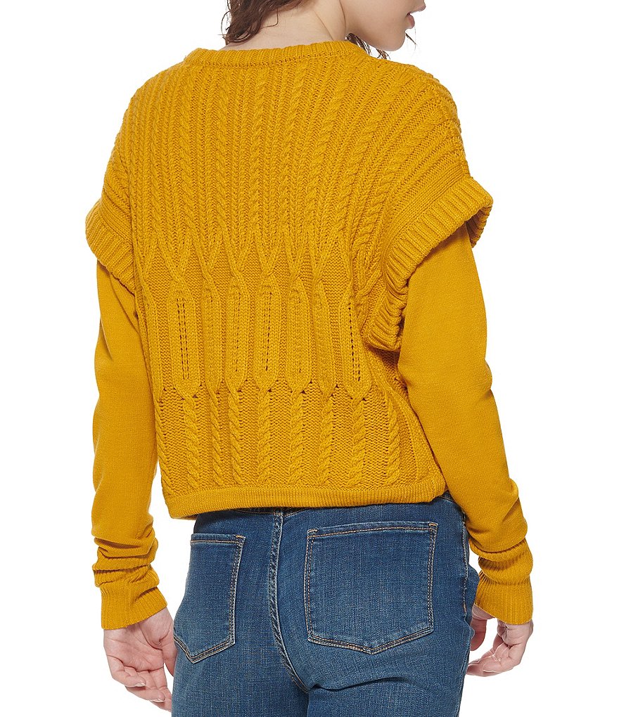 J.McLaughlin Jamey Crew Neck Button Trim Raglan Sleeve Sweater